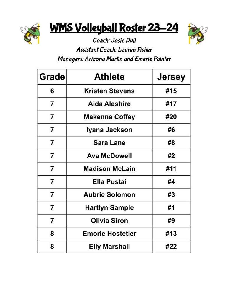 volleyball-roster-wilson-middle-school