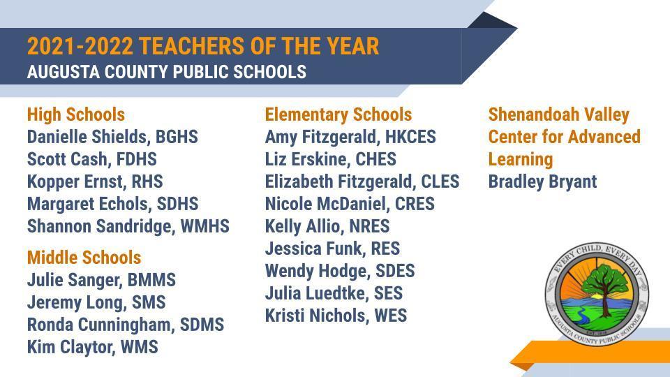 ACPS Teachers of the Year