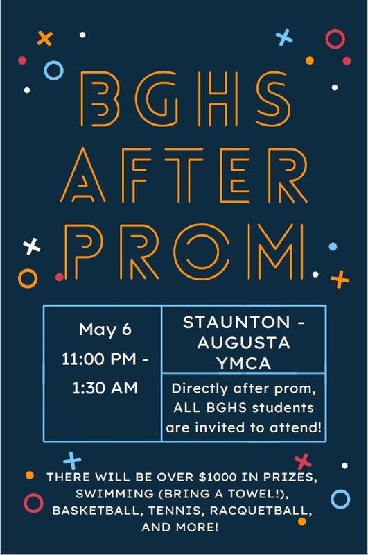 After Prom Information Buffalo Gap High School